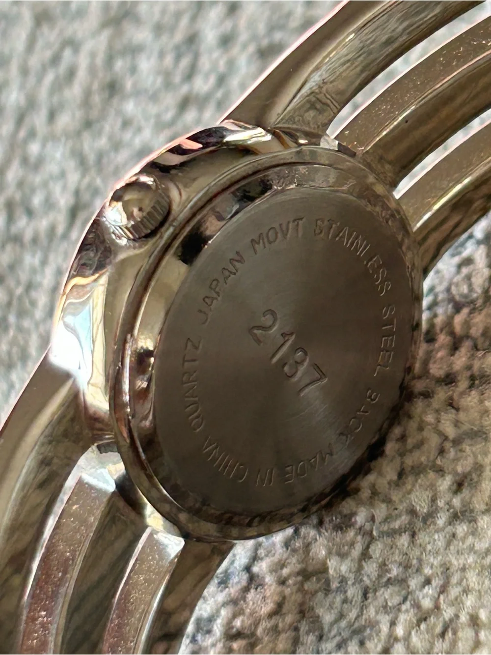 Minnici Quartz Stainless Steel Bangle Watch New Battery!